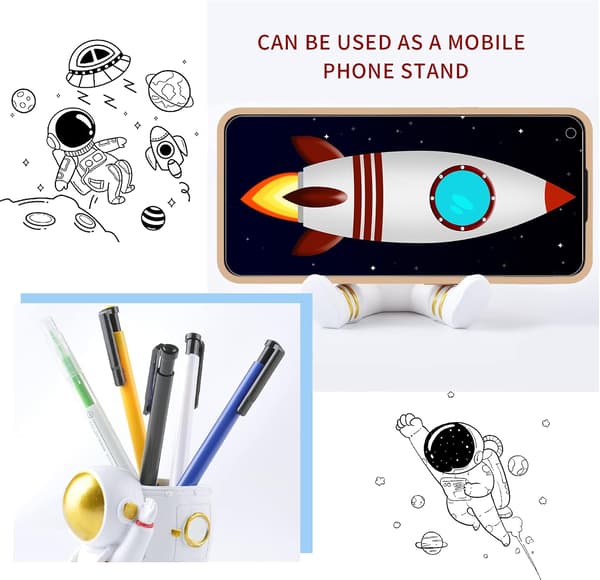 Blyantsholder til drenge, Astronaut Pen Organizer til skrivebord