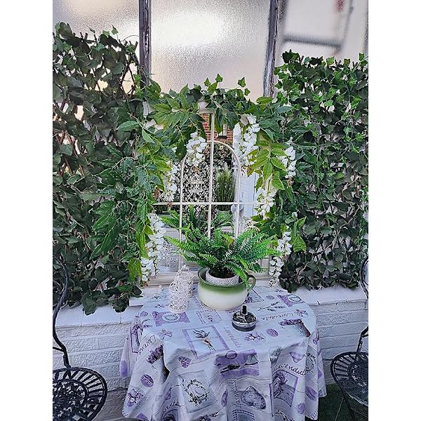 Konstgjord Silke Wisteria Hängande Girlang Konstgjorda Växter för
