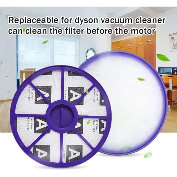 Front og bag HEPA-filterkit til Dyson støvsugere DC19 DC2