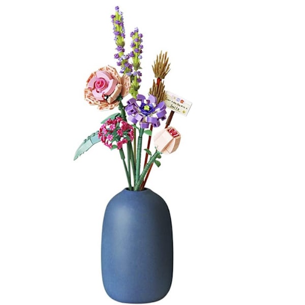 (Utan Vas) Blombukett Byggstenar, 547 Stycken Konstgjorda Blommor