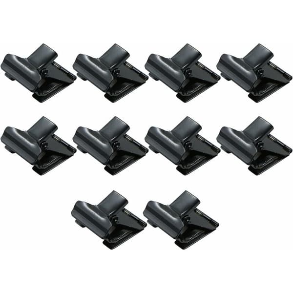 10 stk. sorte, prisskilteklips, kortholder - mærkning af metalklips, 5