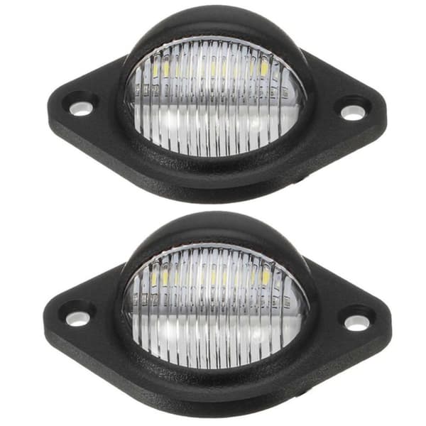 2 stk LED Nummerpladelys Vandafvisende LED Baglygte Nummerplade