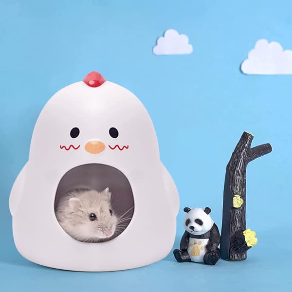 1 stycke(r) Keramiskt Hamsterhus, Kycklingformat Hamsterbo