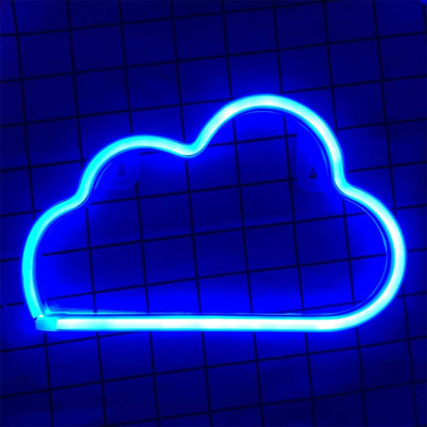 1 stk Neon Lys Sky Neon Skilt Sky Neon Lys Blå Neon