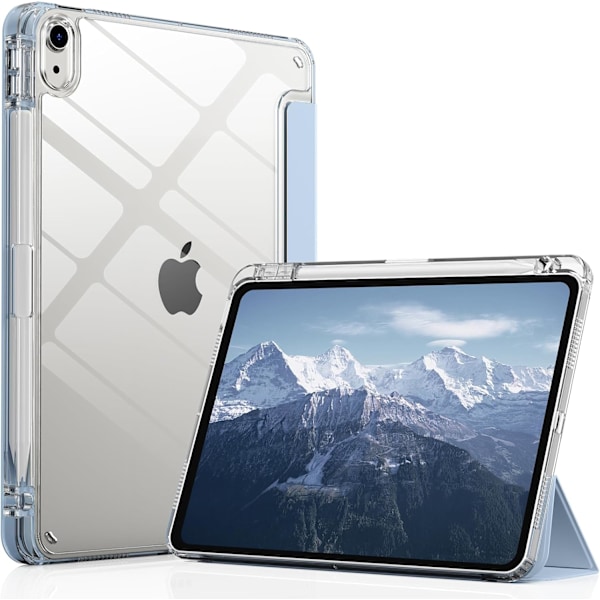 Fodral för iPad Air 6:e 5:e 4:e generationen 10,9 tum, med plats för penna, Blå
