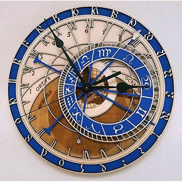 Prag Astronomiska Klockan Kreativ Vardagsrum Vägg Vägg Kvarts T