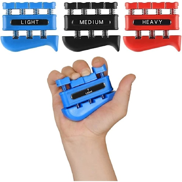 Finger Strengthener - Finger Exerciser för underarm och handstyrka - Handgrepps träningsutrustning för musiker, klättring och terapi