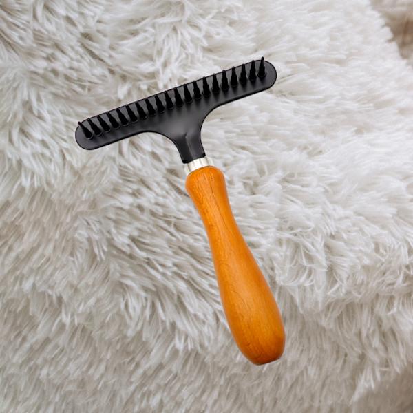 Mattkamm Shaggy Matt Rake Trähandtag Matt Rake Matt