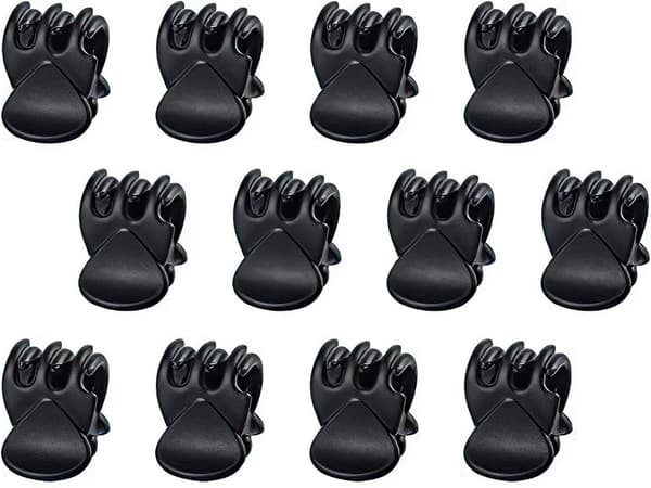 12 Mini Plastklips Hårklyper Hårklemmer for