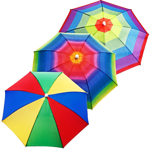 3 stk paraplyhatter Kamuflasje fiskehatt Strandparaply