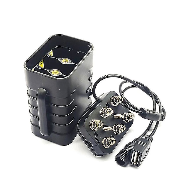 6-fack 18650 litiumbatteriladdare mobil låda 6 X18650 batteri