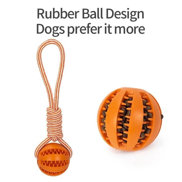 Hållbar gummiballskoja för hundar