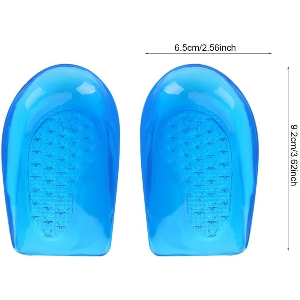 1 par silikon støtteinnlegg for fotbuer, bein/kneleddskorrigering, fotbuestøtte