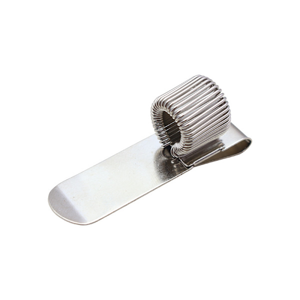 3 stk. metal penholder med lommeklips og justerbar fjeder