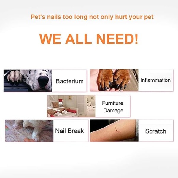 Hundesaks til negle (Sort)