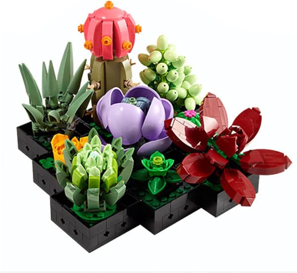 Succulent växtbyggstenar, 771 st Succulent byggsten