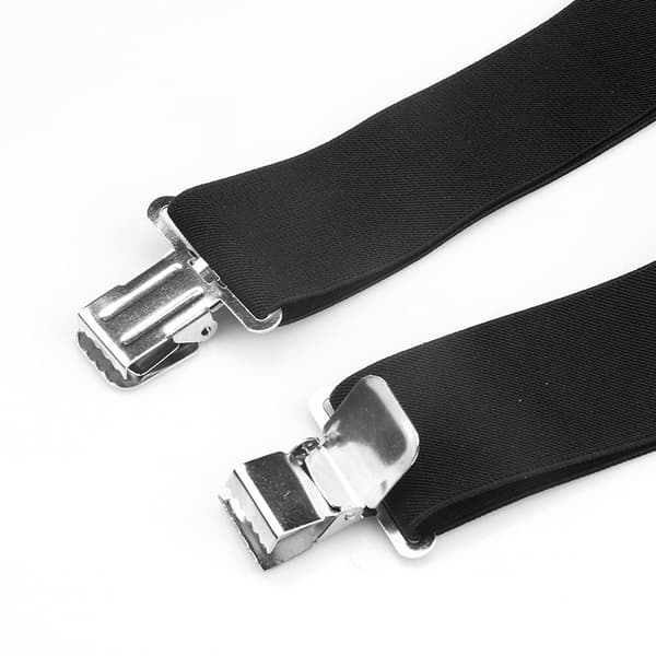 1 stk. Mænds Bredde Strophængere Sort 50mm Bred Høj Elastisk