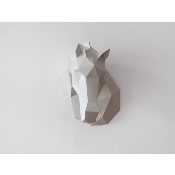 1 stk. The Horse Head Shape Paper Model 3D Pre-cut Paper