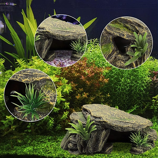Reptilhuler, reptilskjul, fiskestene, rede
