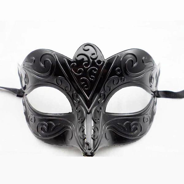 Glitter Venedig Maske Midnatts Sort Venedig Maskerade Venedig