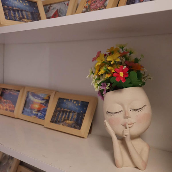 1 Stycke Sphinx Planter, Sukkulenter Planter med Dräneringshål,