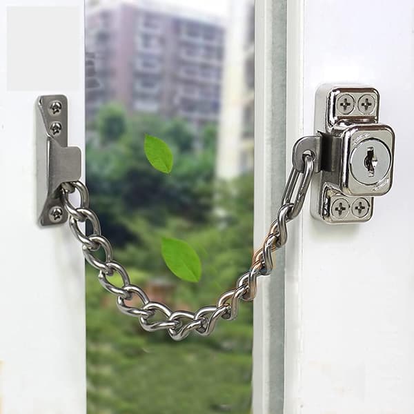 1 stk Kædevindueslås/Vindueskædelås stålhardware