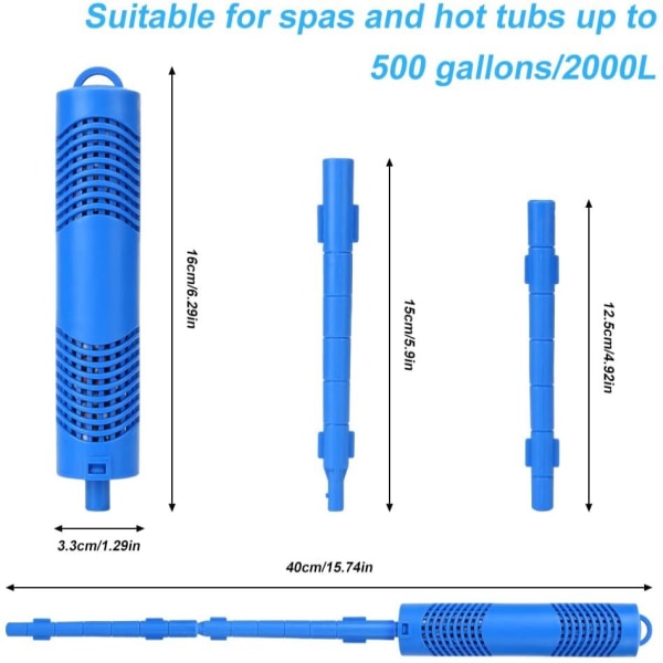 Spa inbyggd filtermineralstavkomponent lämplig för varmvatten