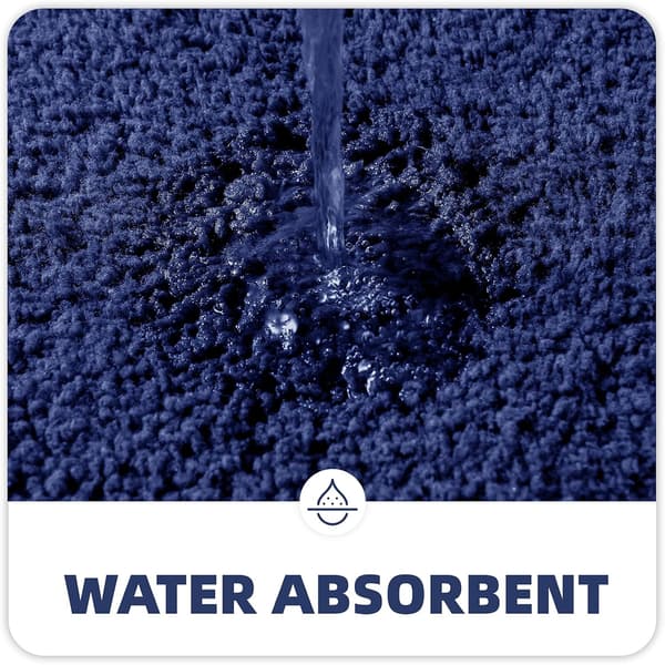 Sklisikker Absorberende Badematte 40 x 60 cm, Myk Baderomsteppe,