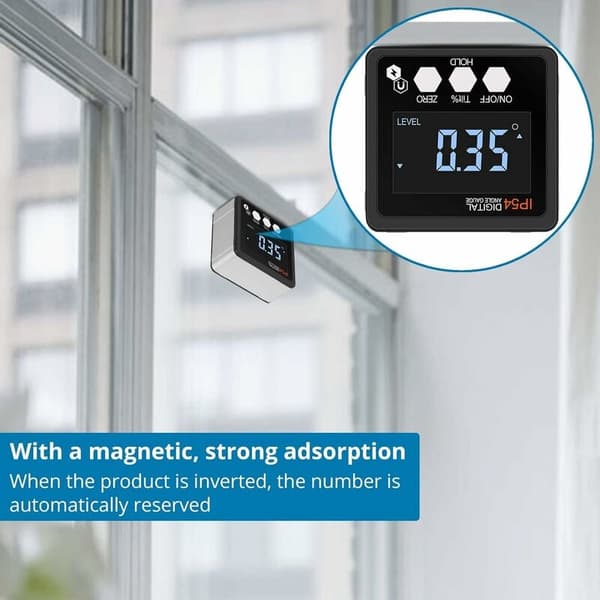 LCD Magnetisk Digital Inclinometer Bærbar Digital Inclinometer L