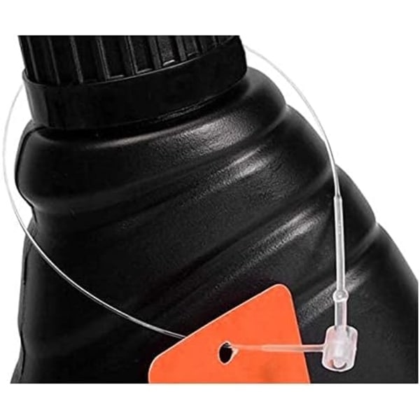 5000 hengende merkelapper, transparente plastfester, lengde