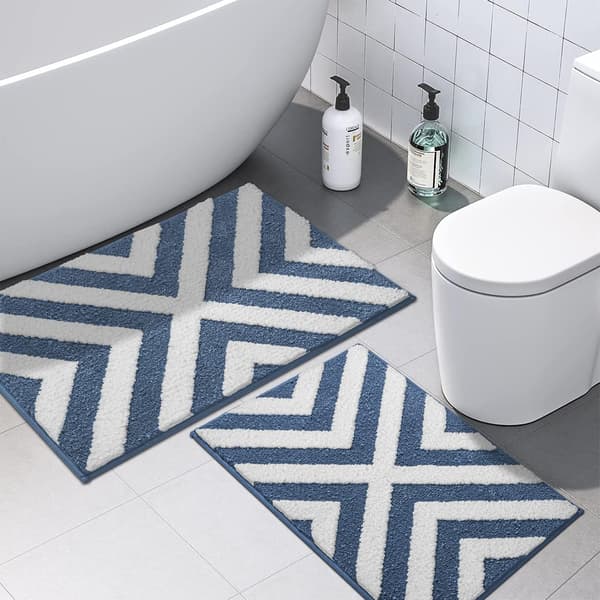 Antislip Bademåtte, Blød Mikrofiber Brusemåtte, Vandabsorberende
