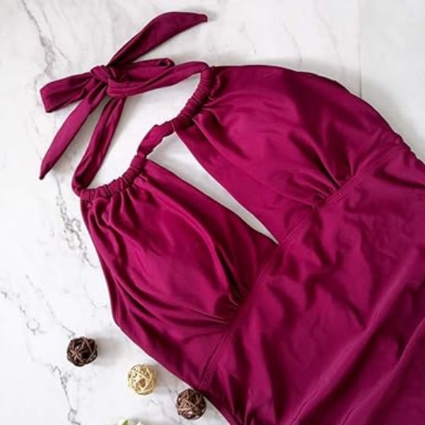 Svømmedrakt for gravide, endelte, V-hals, halter