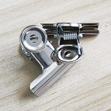 38mm Bulldog Clips Runde Papirbinder Sølv Rustfrit Stål