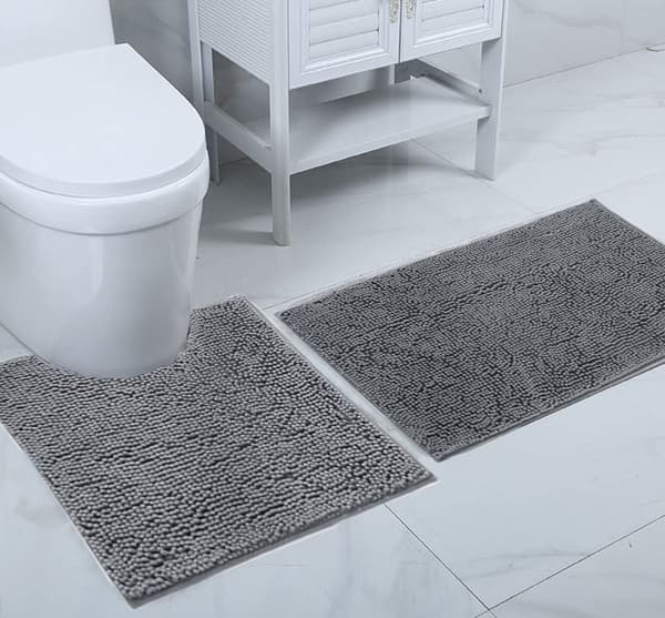 1 sæt med 3 absorberende, skridsikre bademåtter