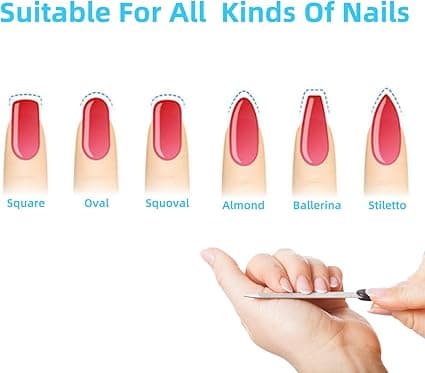 Nagelfil, diamantnagelfil, 6-pack Professionella nagelfiler