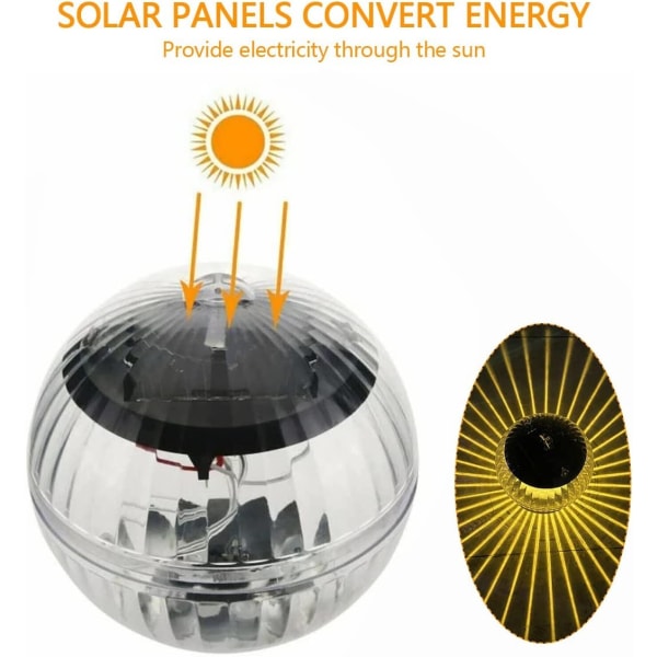 Solcelled flytende lys, Magic ball Solar Pool Light, solcelled bassenglys