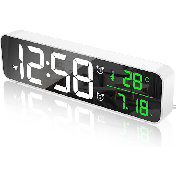 Digital väckarklocka, väggklocka morgonväckarklocka LED digital