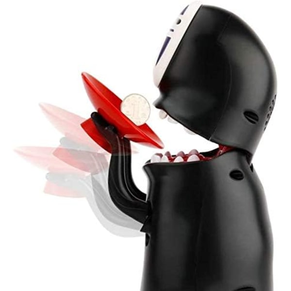 1 stk (Svart) No-Face Myntboks Mann Automatisk Spis Mynt Spargris