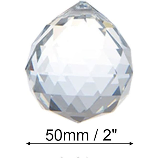 Klar stor glas krystal kugle prisme regnbue maker feng shui lampe