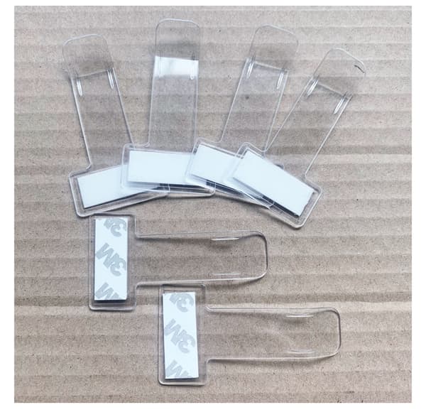 5 x Klare Plastbilletter for parkering og tidsstyring