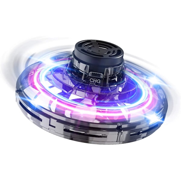 Håndbetjente Mini-droner, 2024 UFO Magic Flying Orb Legetøj med Lys, Hover Boomerang Fidget Spinner, Julegave