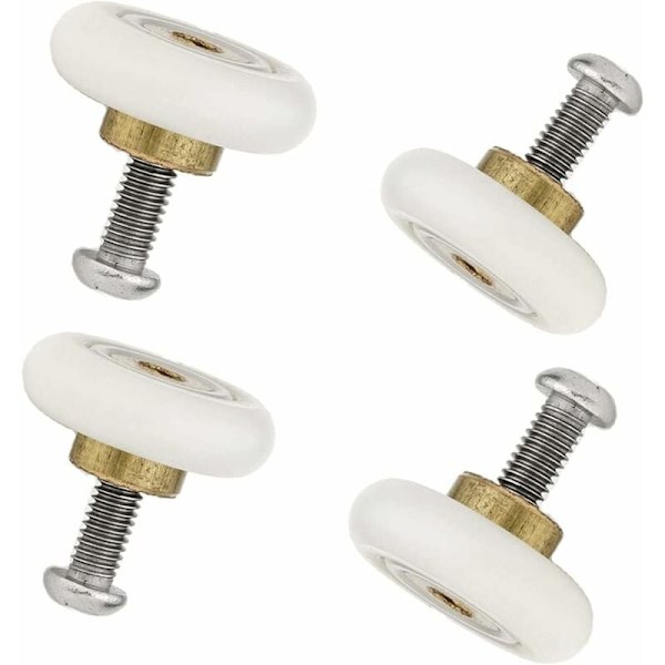 4-pack ersättningsrullar för duschdörrar, 19 mm diameter