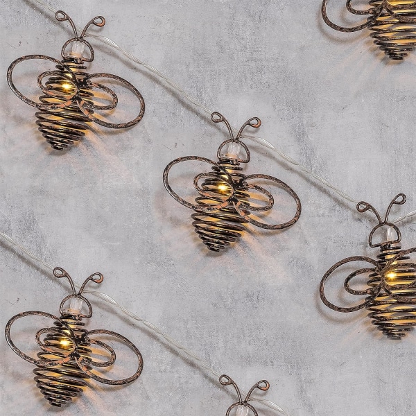 Metallisk Bi-Ljusgirlang - Inomhus & Utomhus Fairy Lights -