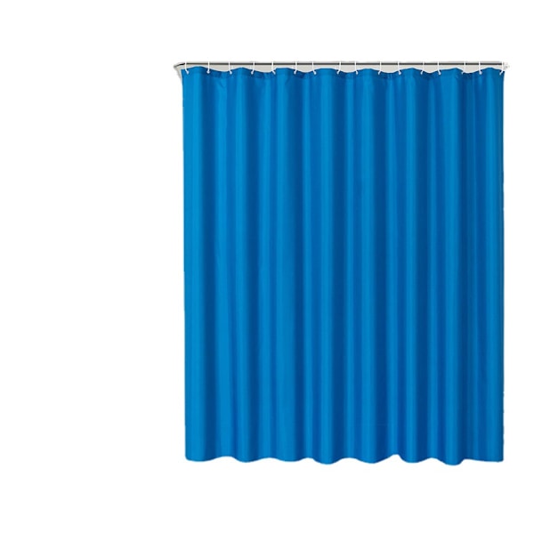 Blå Polyester Vanntett Dusjforheng 80*180cm Ensfarget