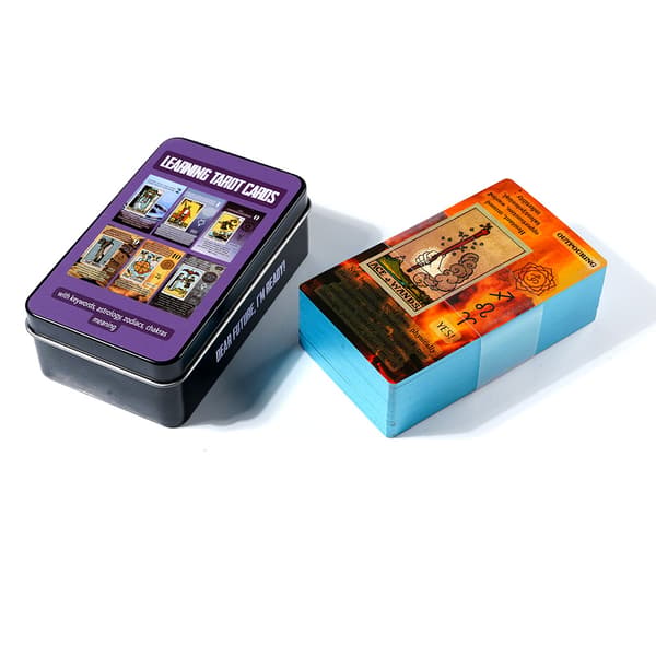 1 Den mest populära tarot-förgyllningsprocessen, högkvalitativ järnbox