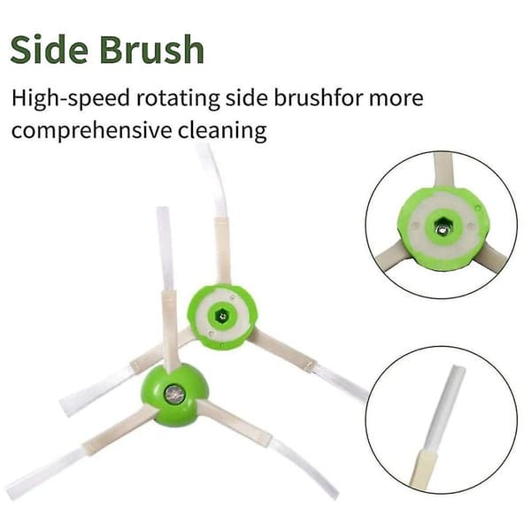 Kompatibel med Irobot Roomba I7 E5 E6 E7 I7+/i7 Plus rullebørste, sidebørste