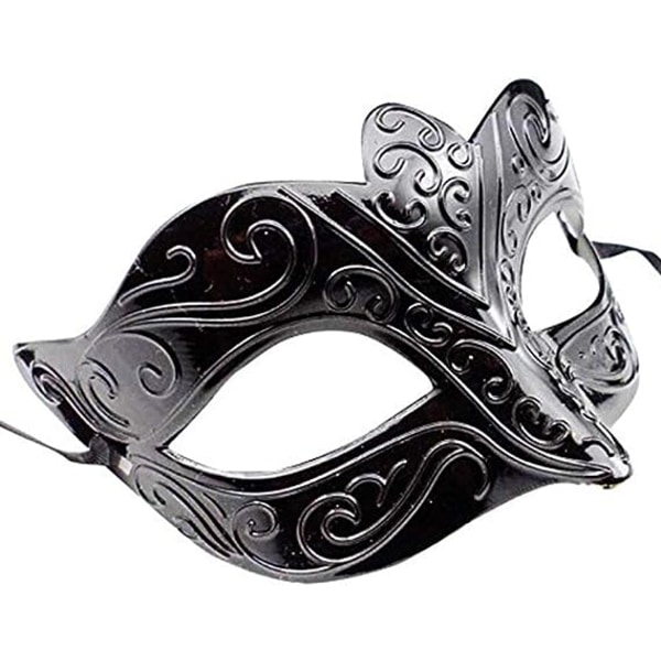 Glitter Venedig Maske Midnatts Sort Venedig Maskerade Venedig