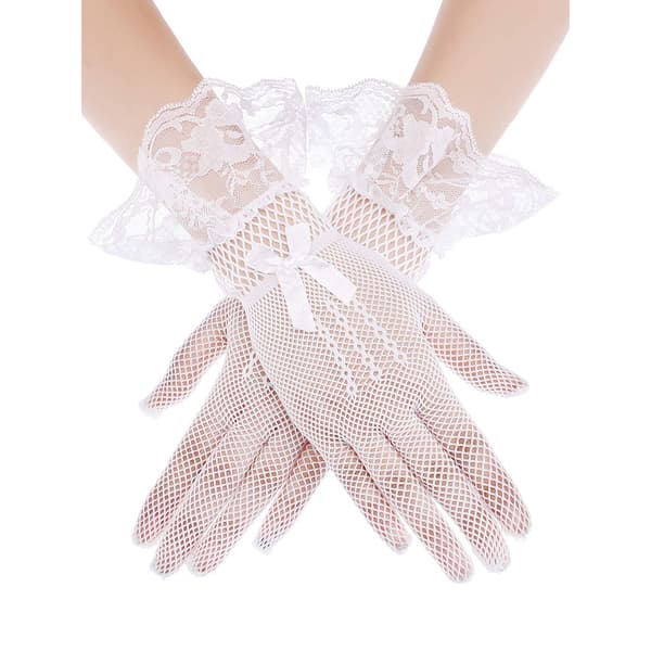 Damer Lace Handsker Elegante Korte Handsker Håndtering Sommer Handsker