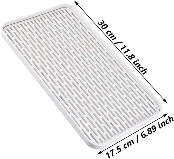 30*17,5cm Diskbänk, Avrinningsmatta, Ställ Vattendroppbricka, Tjock