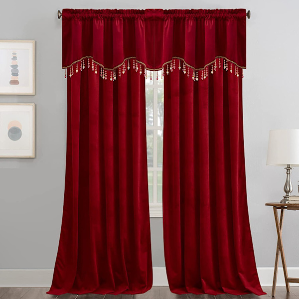 68,9\"B x 19,6\"L Køkken Gardin Valance Sort-Out Valance
